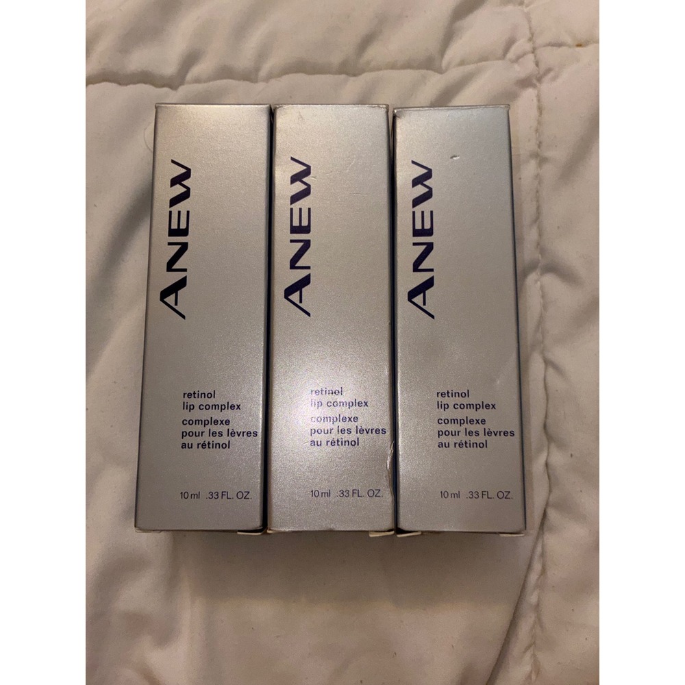 Lot of 3 Avon ANEW Retinol Lip Complex .33 oz 10ml New Sealed Discontinued